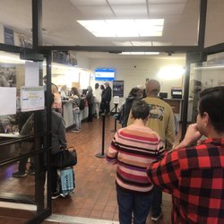 US Post Office - The line for the counter.