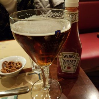 Léon de Bruxelles - Beer to start things off Ketchup for the fries later - Seafood Near Me - Paris, 75 Léon de Bruxelles - Beer to start things off Ketchup for the fries later - Seafood Near Me - Paris, 75