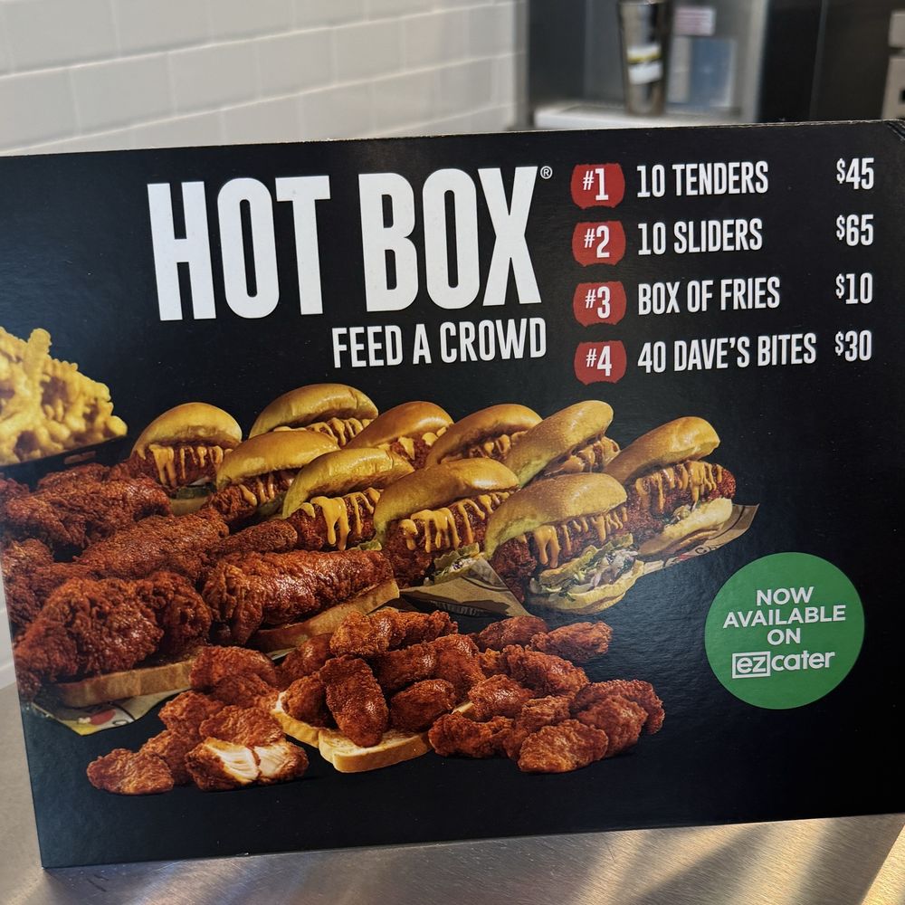 Dave's Hot Chicken - menu - Chicken Shop Near Me - Jacksonville, Florida Dave's Hot Chicken - menu - Chicken Shop Near Me - Jacksonville, Florida