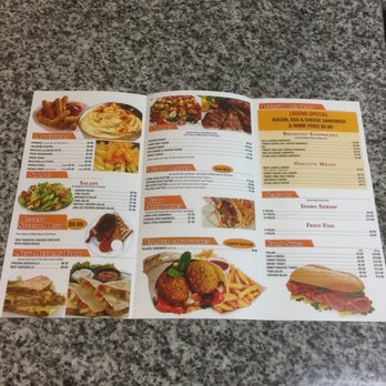 Legend Subs, Wings & Kababs - Easy to read menu - Salad Near Me - Ewing Township, New Jersey Legend Subs, Wings & Kababs - Easy to read menu - Salad Near Me - Ewing Township, New Jersey