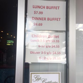 Golden China Buffet - Buffet prices. Lunch hour ends at 3:30 pm - Chinese Near Me - Kinston, North Carolina