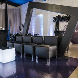 R Studio Events - Black Lounge Furniture, Abstract Arch