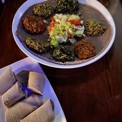 The Saj Wraps - Vegetarian platter