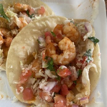 Tacos Ensenada - All pico and cabbage with mushie tortilla - shrimp taco - Tacos Near Me - Alhambra, California