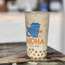 Aloha Tea & Coffee - aloha milk tea with boba