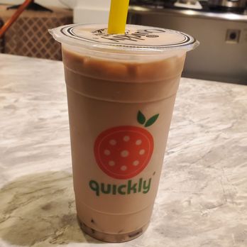 Quickly - Rocklin - Hazelnut milk tea with brown sugar jelly - Bubble Tea Near Me - Rocklin, California