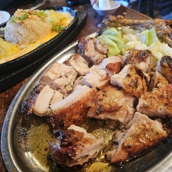 Gaburi Chicken - Bone in chicken thigh gaburi style with garlic rice - Izakaya Near Me - Torrance, California Gaburi Chicken - Bone in chicken thigh gaburi style with garlic rice - Izakaya Near Me - Torrance, California