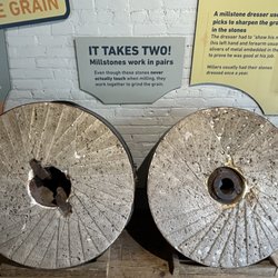 Whitewater Canal State Historic Site - Stones from France that grind the corn
