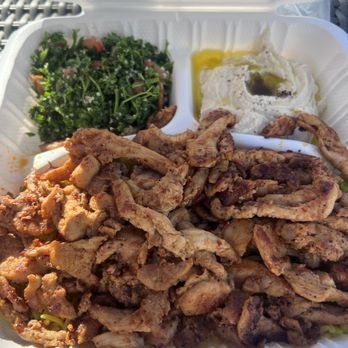 Laith's Mediterranean - Chicken Shawarma plate with 3 sides and 2 sauces - Mediterranean Near Me - Carson, California Laith's Mediterranean - Chicken Shawarma plate with 3 sides and 2 sauces - Mediterranean Near Me - Carson, California