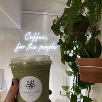Everbloom Coffee - Iced matcha latte - small -with oat milk & a pump of madagascar vanilla - Coffee & Tea Near Me - Indio, California Everbloom Coffee - Iced matcha latte - small -with oat milk & a pump of madagascar vanilla - Coffee & Tea Near Me - Indio, California