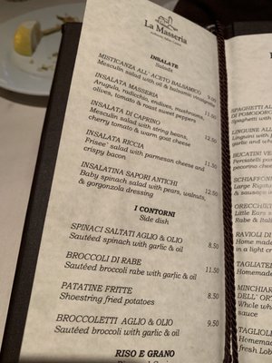 Menu photo 3 La Masseria East Greenwich, RI