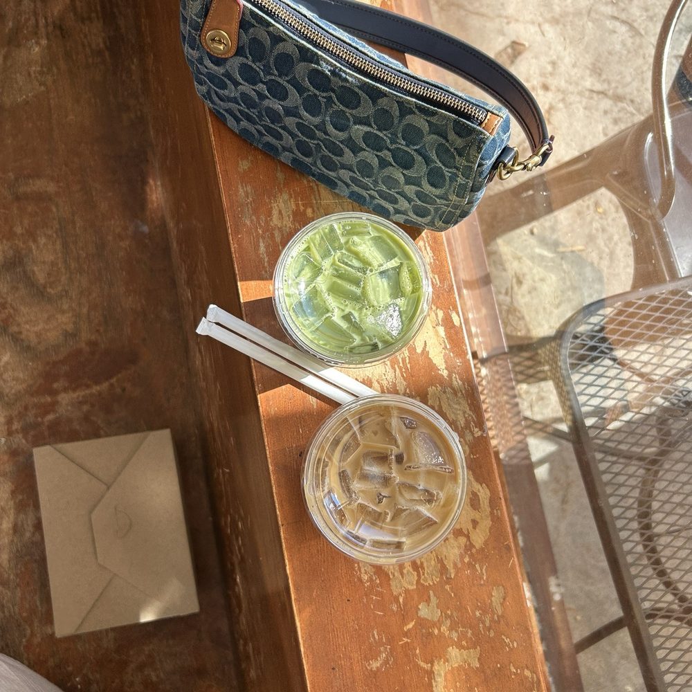 Iced Vanilla Latte and Matcha Latte Iced Vanilla Latte and Matcha Latte