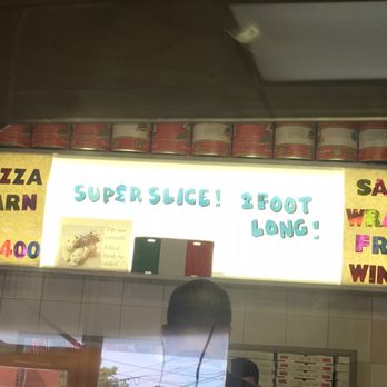 Pizza Barn - The golden sign "Super Slice 2 Foot Long! - Pizza Near Me - Yonkers, New York Pizza Barn - The golden sign "Super Slice 2 Foot Long! - Pizza Near Me - Yonkers, New York