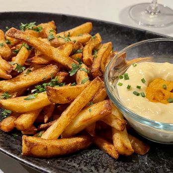 Folly - the Sea Urchin with herbed French Fries, Urchin Hollandaise. This was fantastic. - New American Near Me - Wilmington, Vermont Folly - the Sea Urchin with herbed French Fries, Urchin Hollandaise. This was fantastic. - New American Near Me - Wilmington, Vermont