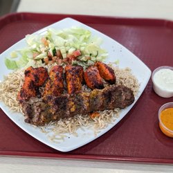 Bakhtar Kabab - Waziri chicken kebab with beef kofka