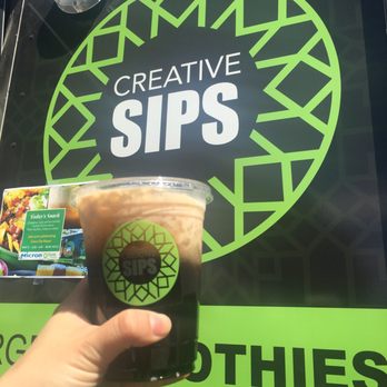 Creative SIPS - Oolong Milktea Tea with double honey Boba - Bubble Tea Near Me