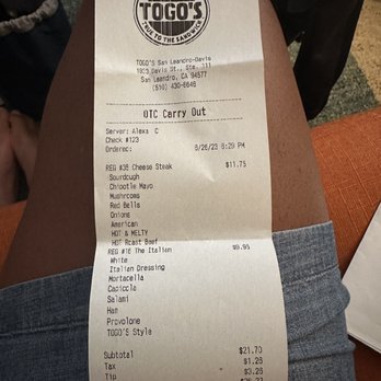 TOGO'S Sandwiches - Sandwiches Near Me - San Leandro, California TOGO'S Sandwiches - Sandwiches Near Me - San Leandro, California