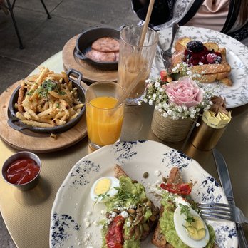 Little Hen - avocado toast , truffle fries , french toast , Canadian bacon - Breakfast & Brunch Near Me - Miami, Florida Little Hen - avocado toast , truffle fries , french toast , Canadian bacon - Breakfast & Brunch Near Me - Miami, Florida