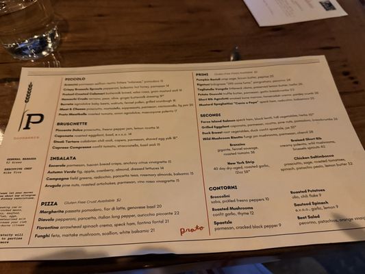 Menu photo 2 Prato Winter Park, FL