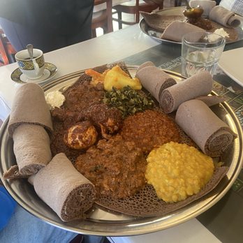 Addis Ethiopian Restaurant - Addis Combination (Serves 2) - Ethiopian Near Me - Oakland, California Addis Ethiopian Restaurant - Addis Combination (Serves 2) - Ethiopian Near Me - Oakland, California