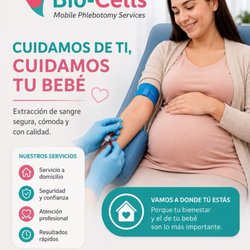 Mobile Phlebotomy Services Biocells - Embarazada? Nosotros vamos hasta ti. En BioCells Mobile Phlebotomy Services realizamos extracciones de sangre a domicilio