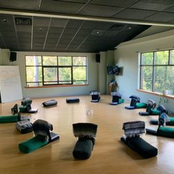 Wilmington Yoga - Earth room set up for a workshop