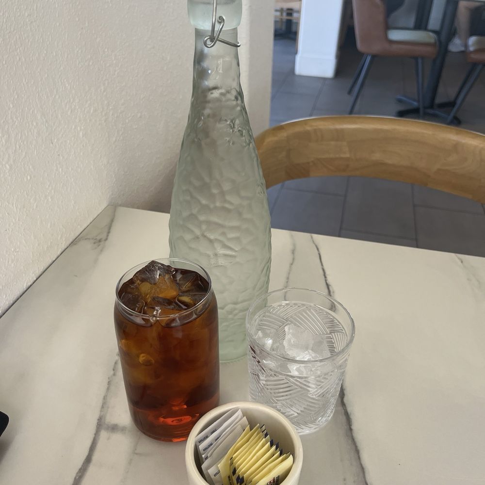 El Bistro By Salt And Pepper - Table water and an iced tea - Salad Near Me - Tracy, California El Bistro By Salt And Pepper - Table water and an iced tea - Salad Near Me - Tracy, California