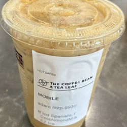 The Coffee Bean & Tea Leaf - Iced Spanish Latte w/almond milk