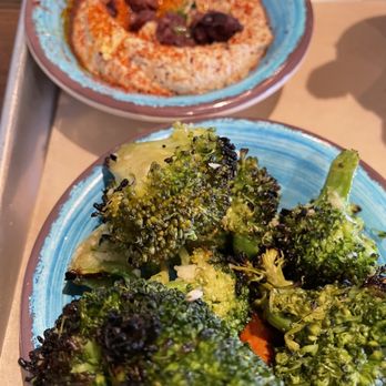 Mazra - Sides: Roasted Veggies & Hummus - Middle Eastern Near Me - San Bruno, California Mazra - Sides: Roasted Veggies & Hummus - Middle Eastern Near Me - San Bruno, California