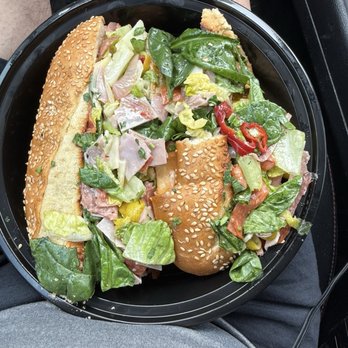 Crust Simply Italian - Italian Salad posing as a sandwich sans a decent amount of meat - Pizza Near Me - Peoria, Arizona Crust Simply Italian - Italian Salad posing as a sandwich sans a decent amount of meat - Pizza Near Me - Peoria, Arizona