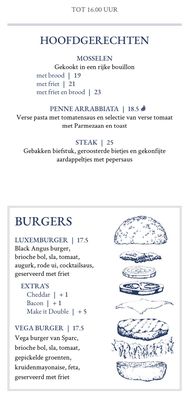 Menu photo 1 Café Luxembourg Amsterdam, NH