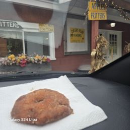Apple Fritter, cooked to order...in minutes! Apple Fritter, cooked to order...in minutes!