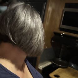 Salvatore Hair Salon - Not the cut I wanted. He needs to learn to listen to what the client wants and learn how to cut an inverted bob