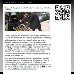Treaty Taxi Cabs - Website