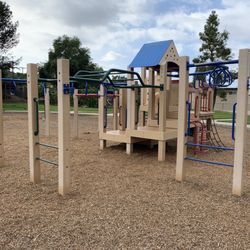 Play structure and monkey bars