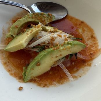 Launderette - Brunch Striped Bass Crudo #Launderette with #PearlPuppyCrew! @KobeTheNorwich @BryantCabrera - New American Near Me - Austin, Texas