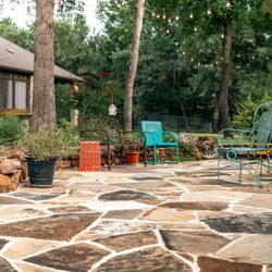 Greenview Landscaping - new flagstone  patio