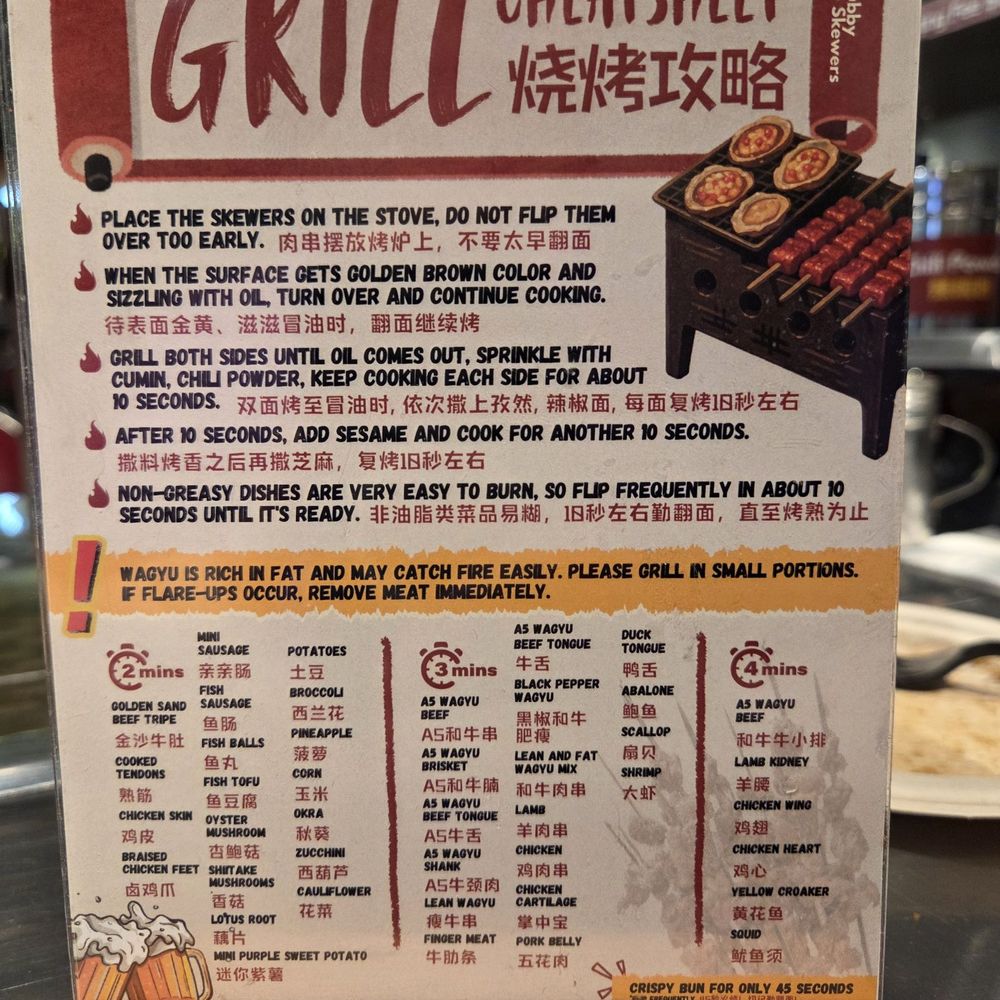 Chubby Skewers  - Cooking details - Barbeque Near Me - Mesa, Arizona