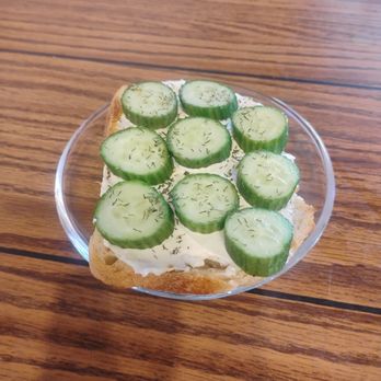 Coffee Holiday - Cucumber cream cheese toast - Coffee & Tea Near Me - North Tonawanda, New York