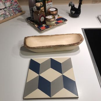 Home on Earth - Spanish tile and bamboo bowl - Home Decor Near Me - Barcelona, B
