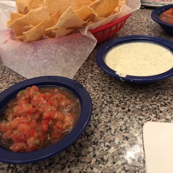 Chuy's - Chips with salsa and creamy jalapeño sauce - Tex-Mex Near Me - Birmingham, Alabama