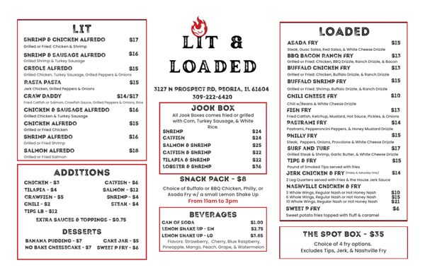 Menu photo 1 Lit & Loaded Peoria, IL