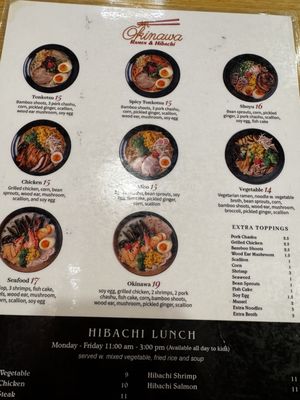 Menu photo 2 Okinawa Ramen & Hibachi Spring Hill, FL Menu photo 2 Okinawa Ramen & Hibachi Spring Hill, FL