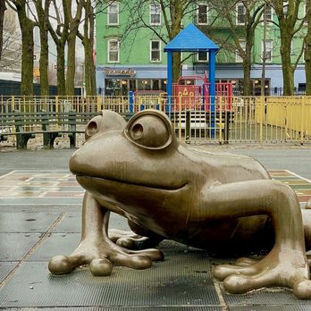 ABC Playground - Frog statue - Basketball Courts Near Me - New York, New York ABC Playground - Frog statue - Basketball Courts Near Me - New York, New York