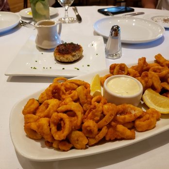 Davio's Chestnut Hill - Calamari and crab cake - Italian Near Me - Chestnut Hill, Massachusetts Davio's Chestnut Hill - Calamari and crab cake - Italian Near Me - Chestnut Hill, Massachusetts