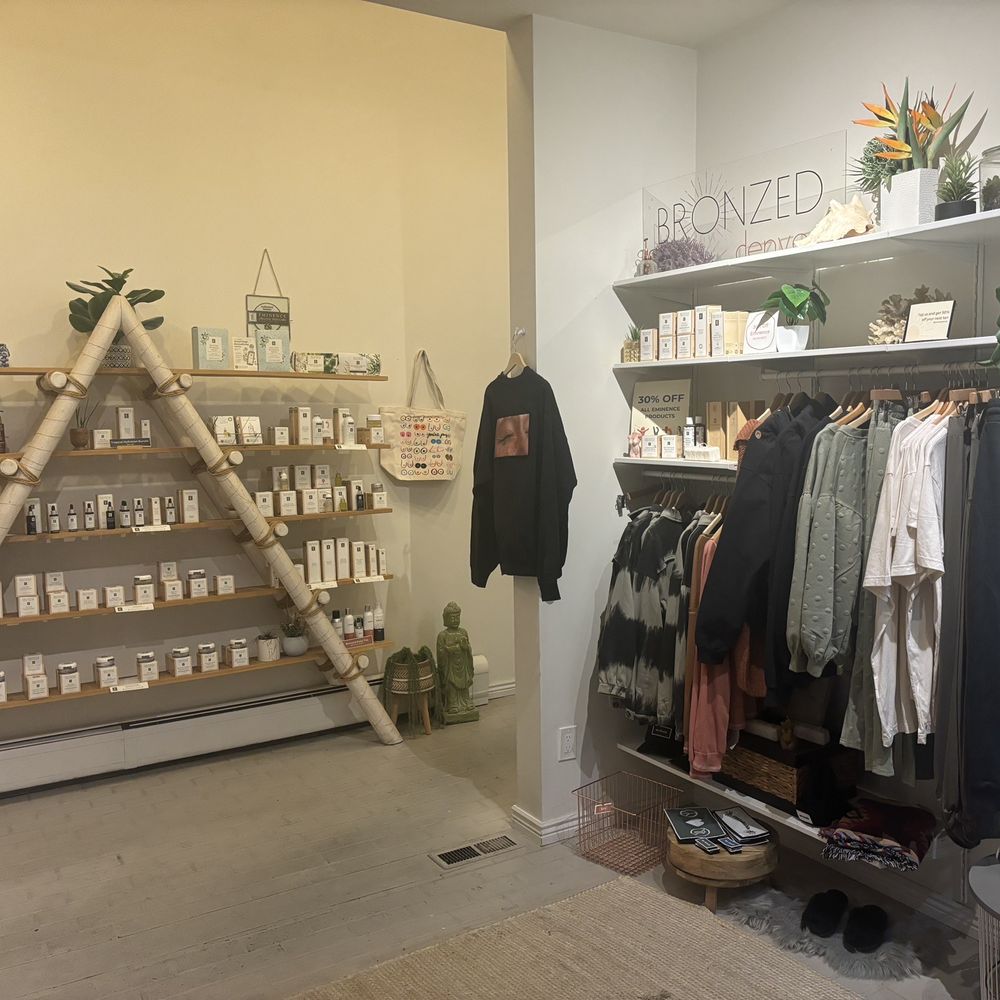 Big selection of high end skin care and fun curated offerings of clothing and accessories.