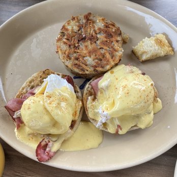 Snooze, an A.M. Eatery - Ham Egg Benedict - Breakfast & Brunch Near Me - Nashville, Tennessee