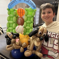 Talented Twisters - My great nephew for his 11th birthday!