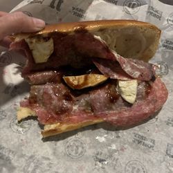 Jimmy John's - New Caprese Salami Pesto is a HUGE bust and disappointment. Mainly bread and just looks unappetizing..... waste of money