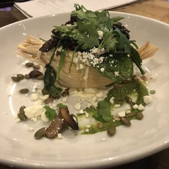 The Twisted Fork - Tamal de Champignon. - Tamale with (amazing) Mushrooms. A must order item! - New American Near Me - Reno, Nevada The Twisted Fork - Tamal de Champignon. - Tamale with (amazing) Mushrooms. A must order item! - New American Near Me - Reno, Nevada